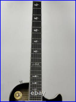 Ace Frehley Budokan Les Paul electric guitar, Transparent Black Flame Maple Top