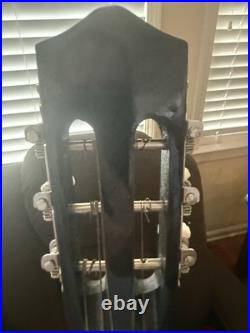Acoustic Guitar With Humming Bird Ornamentation Just Needs New Strings