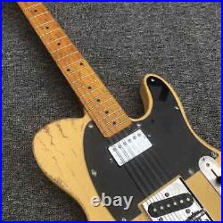 Ash yellow used electric guitar, real photos, customizable wholesale and retail