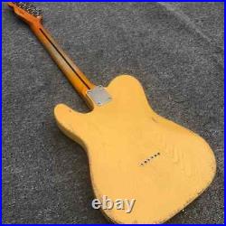 Ash yellow used electric guitar, real photos, customizable wholesale and retail