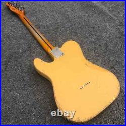 Ash yellow used electric guitar, real photos, customizable wholesale and retail