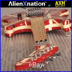 Authentic 1990 ESP Factory Original Red and White Striped made in Japan Guitar