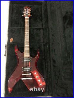 BC Rich Bich Red Acrylic Guitar 1999 model