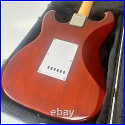 BUSKER'S Strat Flame Maple Coil Tap Cow Bone Nut Wilkinson PU electric guitar