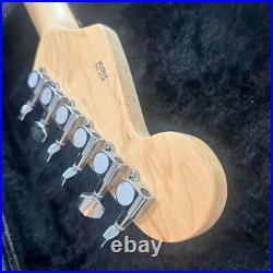 BUSKER'S Strat Flame Maple Coil Tap Cow Bone Nut Wilkinson PU electric guitar