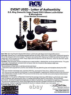 B. B. King Stage Played & Signed 2005 Gibson Lucille Guitar