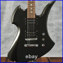 B. C. Rich Mockingbird Metallic Black Blk Bk Electric Guitar