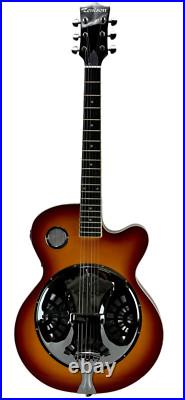 B-Stock Zenison Steel Pan Acoustic Electric Resonator Guitar Cutaway Sunburst