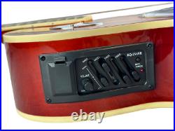 B-Stock Zenison Steel Pan Acoustic Electric Resonator Guitar Cutaway Sunburst