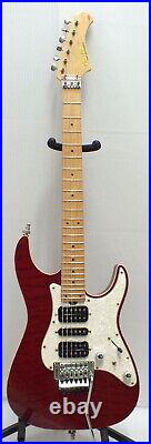 Bacchus G-custom Red Used Quilt Maple Top Body Maple Neck Maple Fingerboard