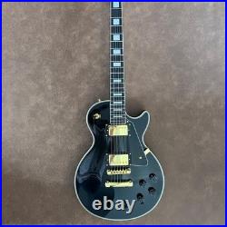 Balck Electric Guitar Multiply Binding Handcrafted Archtop Gold Tuner FREE SHIP Balck Electric Guitar Multiply Binding Handcrafted Archtop Gold Tuner FREE SHIP