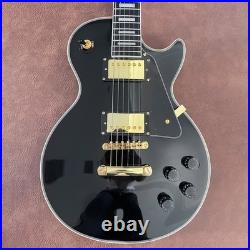Balck Electric Guitar Multiply Binding Handcrafted Archtop Gold Tuner FREE SHIP Balck Electric Guitar Multiply Binding Handcrafted Archtop Gold Tuner FREE SHIP
