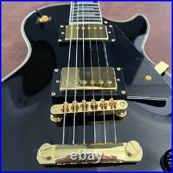 Balck Electric Guitar Multiply Binding Handcrafted Archtop Gold Tuner FREE SHIP Balck Electric Guitar Multiply Binding Handcrafted Archtop Gold Tuner FREE SHIP