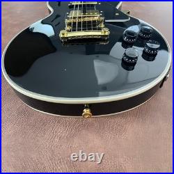 Balck Electric Guitar Multiply Binding Handcrafted Archtop Gold Tuner FREE SHIP Balck Electric Guitar Multiply Binding Handcrafted Archtop Gold Tuner FREE SHIP
