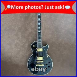 Balck Electric Guitar Multiply Binding Handcrafted Archtop Gold Tuner FREE SHIP Balck Electric Guitar Multiply Binding Handcrafted Archtop Gold Tuner FREE SHIP
