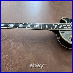 Balck Electric Guitar Multiply Binding Handcrafted Archtop Gold Tuner FREE SHIP Balck Electric Guitar Multiply Binding Handcrafted Archtop Gold Tuner FREE SHIP