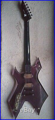 Bc Rich Purple-smoke Acrylic Warlock Electric Guitar