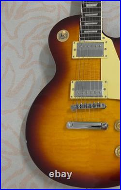 Best-selling brown electric guitar flam maple top HH pickups mahogany body US