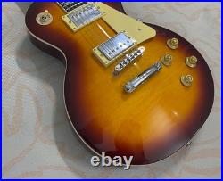 Best-selling brown electric guitar flam maple top HH pickups mahogany body US