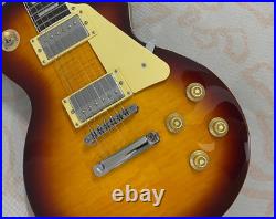 Best-selling brown electric guitar flam maple top HH pickups mahogany body US