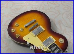 Best-selling brown electric guitar flam maple top HH pickups mahogany body US