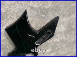 Black Guitar Body with Red Binding, String Through DIY Project Fit Warlock