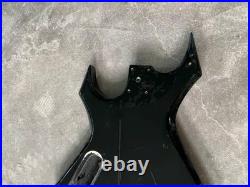 Black Guitar Body with Red Binding, String Through DIY Project Fit Warlock