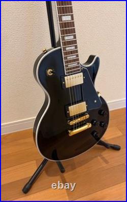 Blitz Single-Cut Custom Type Electric Guitar Black with Case