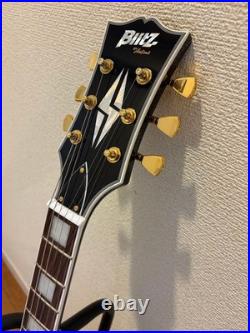 Blitz Single-Cut Custom Type Electric Guitar Black with Case