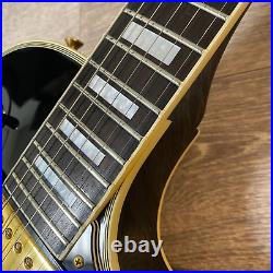 Burny Les Paul Custom Electric Guitar Black Beauty 3 Pick Up RLC75 Japan Vintage