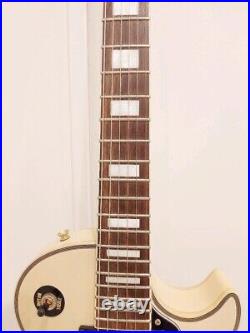 Burny Les Paul Custom RLC-55 Electric Guitar White Used