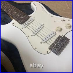 Busker's Electric Guitar Set White with Case and Manual