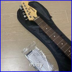 Busker's Electric Guitar Set White with Case and Manual