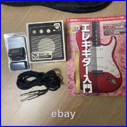 Busker's Electric Guitar Set White with Case and Manual