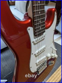 Busker's Red Electric Guitar with Chiikawa Pick, Single Coil Pickup, Soft Case Busker's Red Electric Guitar with Chiikawa Pick, Single Coil Pickup, Soft Case