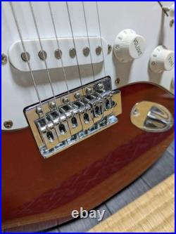 Busker's Red Electric Guitar with Chiikawa Pick, Single Coil Pickup, Soft Case Busker's Red Electric Guitar with Chiikawa Pick, Single Coil Pickup, Soft Case