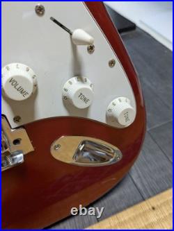 Busker's Red Electric Guitar with Chiikawa Pick, Single Coil Pickup, Soft Case Busker's Red Electric Guitar with Chiikawa Pick, Single Coil Pickup, Soft Case