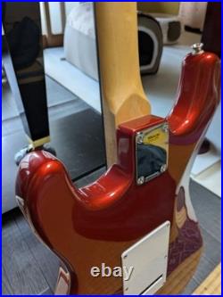 Busker's Red Electric Guitar with Chiikawa Pick, Single Coil Pickup, Soft Case Busker's Red Electric Guitar with Chiikawa Pick, Single Coil Pickup, Soft Case