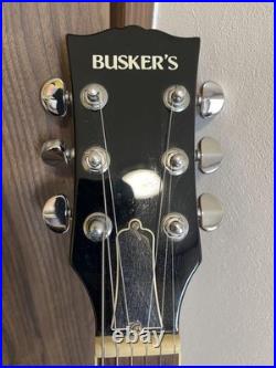 Busker's Single Cutaway HH Electric Guitar Used with Scratches and Peeling Viny Busker's Single Cutaway HH Electric Guitar Used with Scratches and Peeling Viny