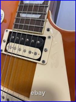 Busker's Single Cutaway HH Electric Guitar Used with Scratches and Peeling Viny Busker's Single Cutaway HH Electric Guitar Used with Scratches and Peeling Viny