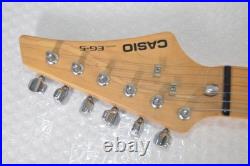 CASIO EG-5 Electric Guitar Eleking Built-in Recorder Speaker White Working