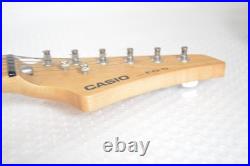 CASIO EG-5 Electric Guitar Eleking Built-in Recorder Speaker White Working