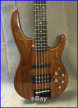 Carvin Custom 5 String Electric Bass Guitar In Black Case