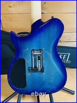Carvin Kiesel USA Custom SCB6T Blue Quilt Electric Guitar with Case
