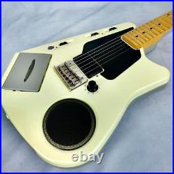 Casio EG-5 EleKing Guitar White with Cassette Speaker Confirmed Operation