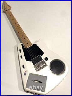 Casio EG-5 EleKing Guitar White with Cassette Speaker Confirmed Operation