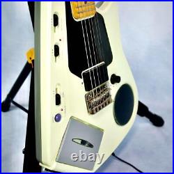 Casio EG-5 EleKing Guitar White with Cassette Speaker Confirmed Operation