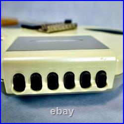 Casio EG-5 EleKing Guitar White with Cassette Speaker Confirmed Operation