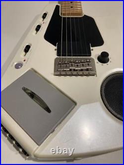 Casio EG-5 EleKing Guitar White with Cassette Speaker Confirmed Operation