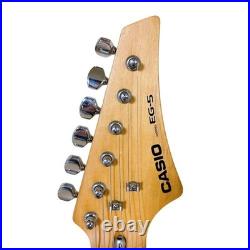 Casio EG-5 black EleKing Guitar Cassette Speake No External Amp Required Casio EG-5 black EleKing Guitar Cassette Speake No External Amp Required